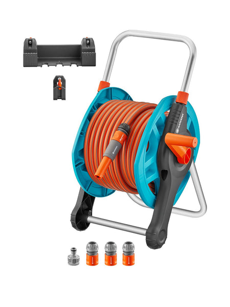 Gardena Basic Wall Hose Reel Set (25 m) - DeWaldens Garden Centre