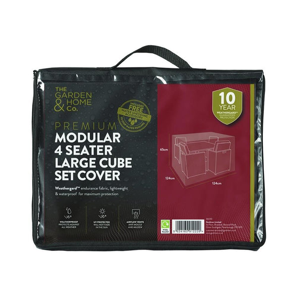 Gardman Modular 4 Seater Cube Set Cover | Green | Large | DeWaldens Garden Centre