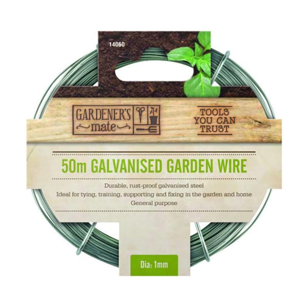 Gardener's Mate Galvanised Wire 50m x 1mm - DeWaldens Garden Centre