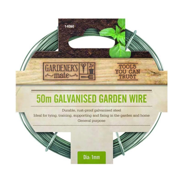 Gardener's Mate Galvanised Wire 50m x 1mm - DeWaldens Garden Centre