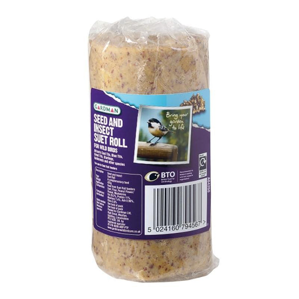 Gardman Seed & Insect Suet Roll - DeWaldens Garden Centre