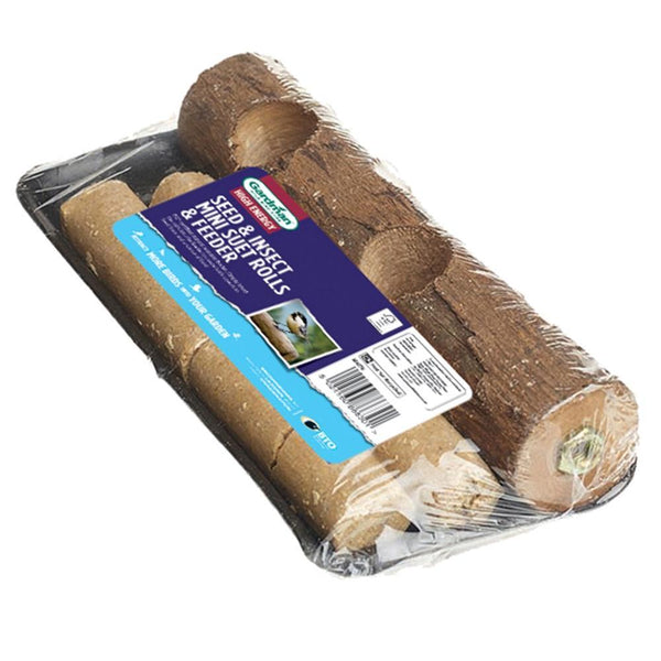 Gardman Seed & Insect Mini Suet Rolls & Feeder - DeWaldens Garden Centre