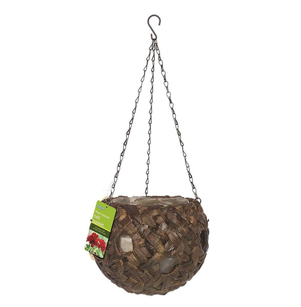Gardman Water Hyacinth Ball Basket with Holes 22cm - DeWaldens Garden Centre