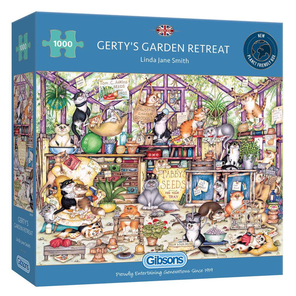 Gibsons 1000 Piece Jigsaw Puzzle - Gerty’s Garden Retreat - DeWaldens Garden Centre