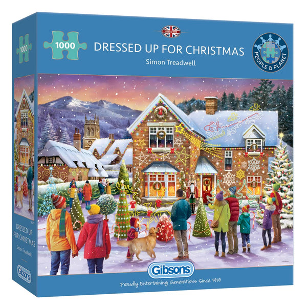 Gibsons 1000 Piece Jigsaw Puzzle - Dressed Up For Christmas - DeWaldens Garden Centre