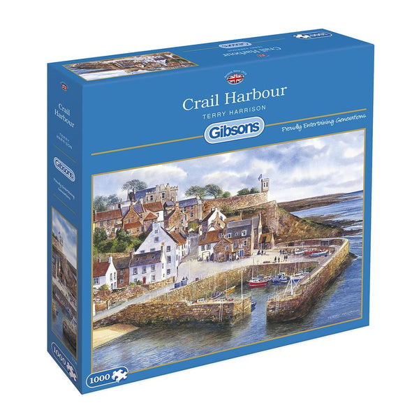 Gibsons 1000 Piece Jigsaw - Crail Harbour - DeWaldens Garden Centre