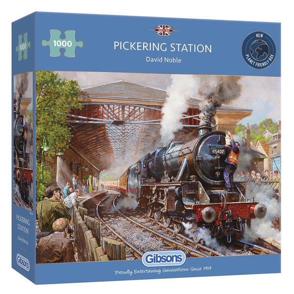 Gibsons 1000 Piece Jigsaw Puzzle - Pickering Station - DeWaldens Garden Centre