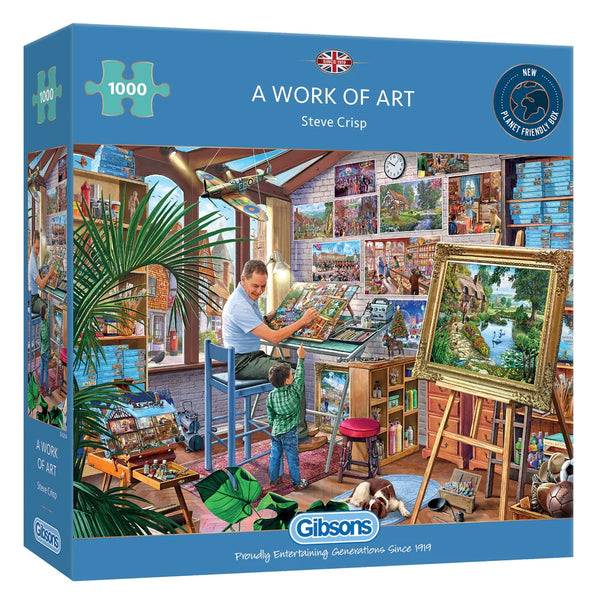 Gibsons 1000 Piece Jigsaw Puzzle - A Work of Art - DeWaldens Garden Centre