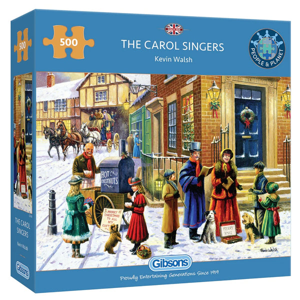 Gibsons 500 Piece Jigsaw Puzzle - The Carol Singers - DeWaldens Garden Centre