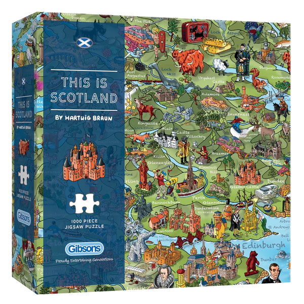 Gibsons 1000 Piece Jigsaw Puzzle - This Is Scotland - DeWaldens Garden Centre