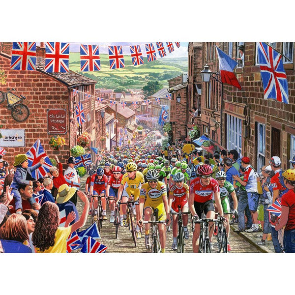Gibsons 1000 Piece Jigsaw Puzzle - Le Tour de Yorkshire - DeWaldens Garden Centre