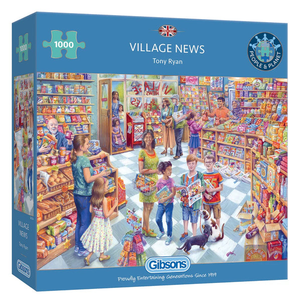 Gibsons 1000 Piece Jigsaw Puzzle - Village News - DeWaldens Garden Centre