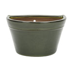 Apta Glazed Bowl Wall Pot | Green | 20cm | DeWaldens Garden Centre