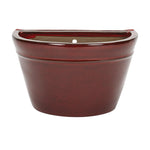 Apta Glazed Bowl Wall Pot | Red | 29cm | DeWaldens Garden Centre