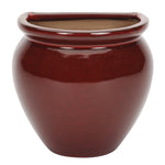 Apta Glazed Jar Wall Pot | Red | 20cm | DeWaldens Garden Centre