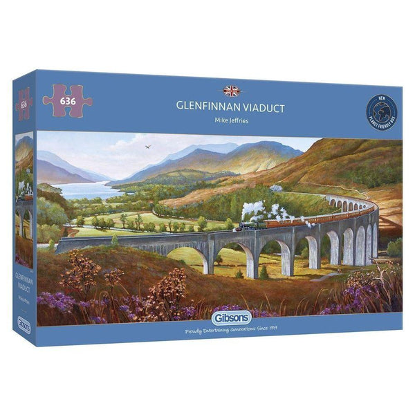 Gibsons 636 Piece Jigsaw Puzzle - Glenfinnan Viaduct - DeWaldens Garden Centre