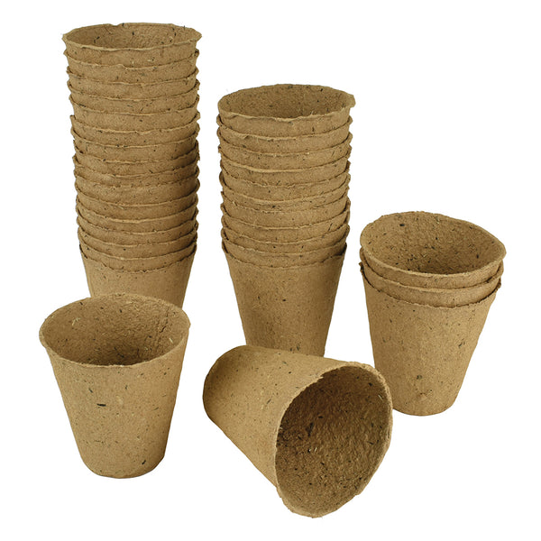 Grow It Round Fibre Pots | 6cm | DeWaldens Garden Centre