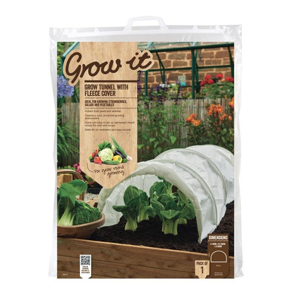 Grow It Grow Tunnel with Fleece Cover - DeWaldens Garden Centre