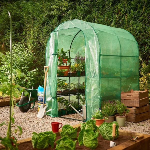 Grow It Premium Walk In Growhouse - 2 Shelves - DeWaldens Garden Centre