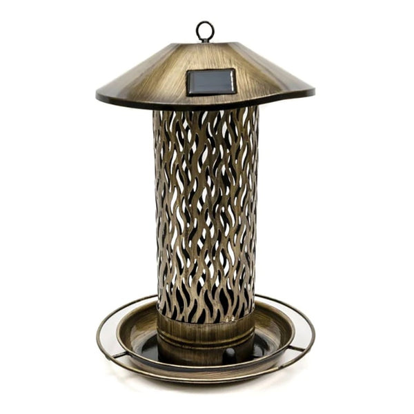 Henry Bell Solar Seed Feeder - Copper - DeWaldens Garden Centre