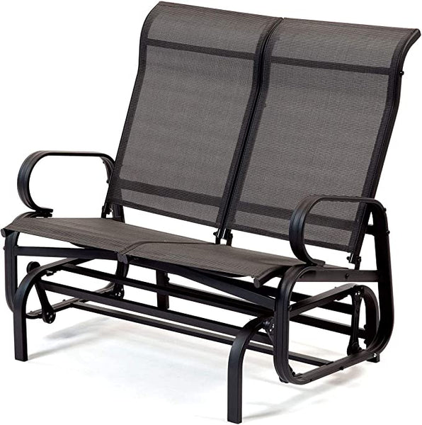 Havana Charcoal Twin Seat Glider - DeWaldens Garden Centre