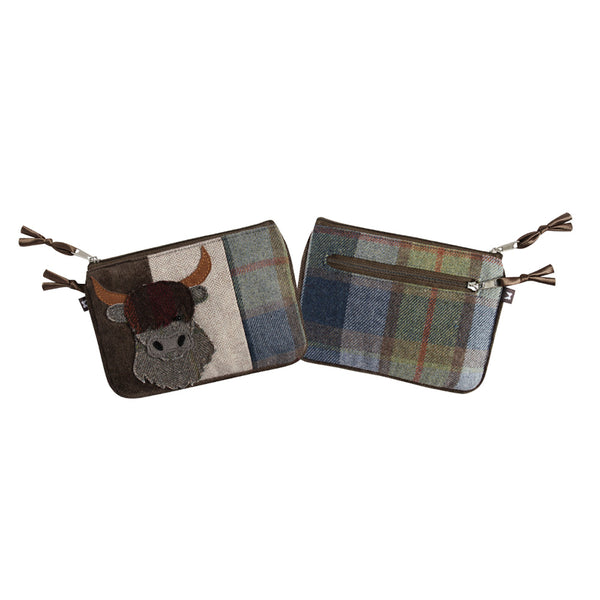 Earth Squared Tweed Applique Juliet Purse - DeWaldens Garden Centre