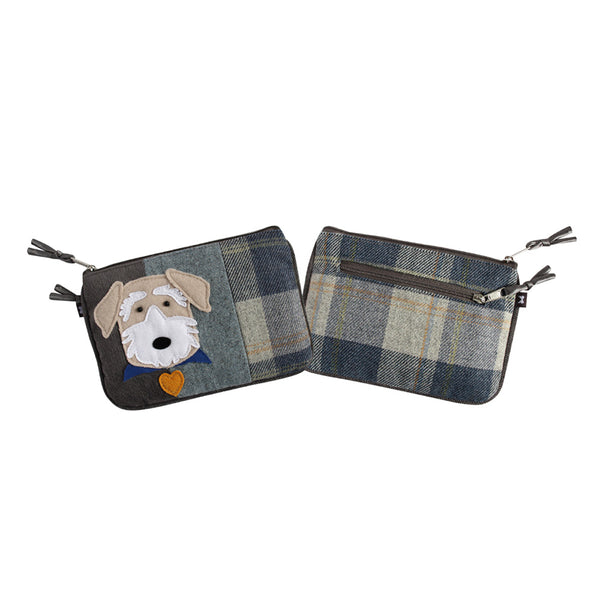 Earth Squared Tweed Applique Juliet Purse - DeWaldens Garden Centre