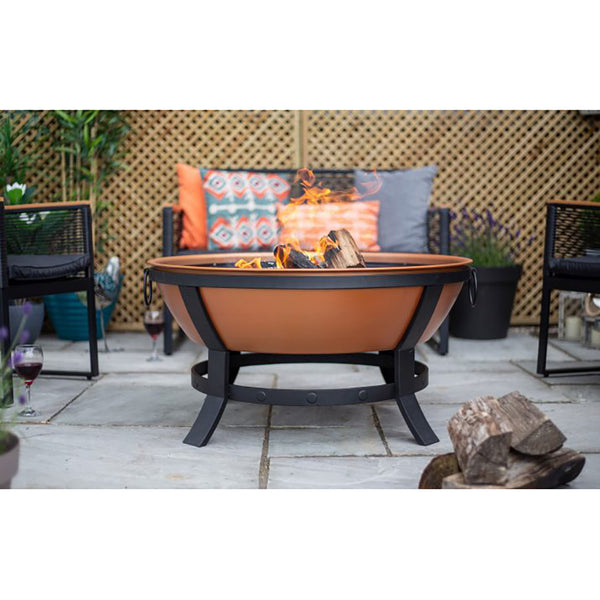 La Hacienda Katori Copper Effect Firepit - DeWaldens Garden Centre