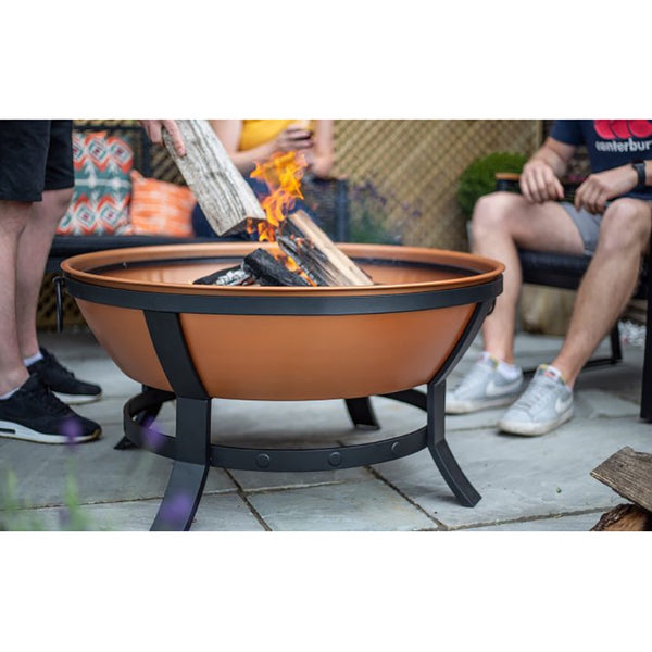 La Hacienda Katori Copper Effect Firepit - DeWaldens Garden Centre