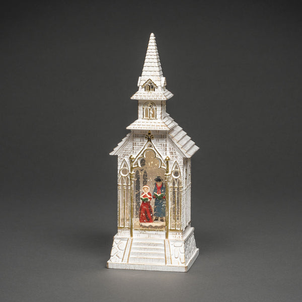 Konstsmide Church Water Lantern | White | DeWaldens Garden Centre
