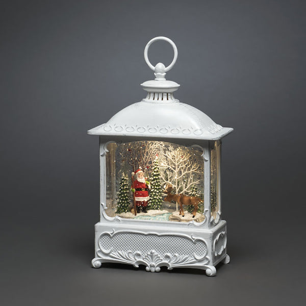 Konstsmide Water Lantern (Various Designs) | Santa with Moose | DeWaldens Garden Centre