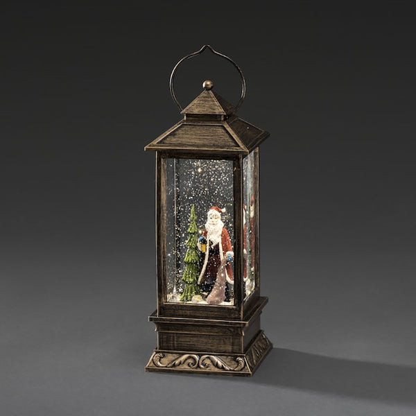 Konstsmide LED Water Lantern (Various Designs) | Santa with tree | DeWaldens Garden Centre