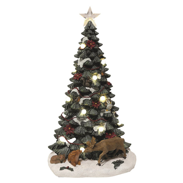 Straits LED Christmas Tree with Woodland Friends 48.5cm - DeWaldens Garden Centre