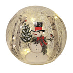 Straits LED Crackle Glass Ball - 15cm - DeWaldens Garden Centre