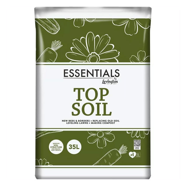 Levington Essentials Top Soil 35Ltr - DeWaldens Garden Centre