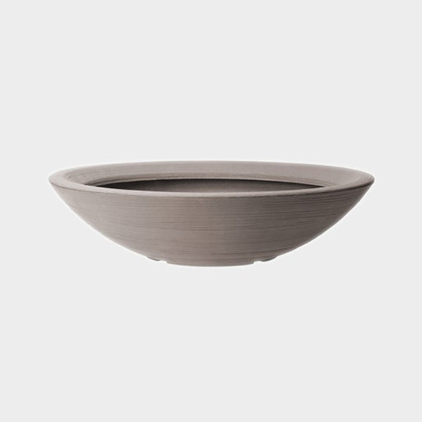 Stewarts Varese Low Bowl Planter | Dark Brown | 60cm | DeWaldens Garden Centre