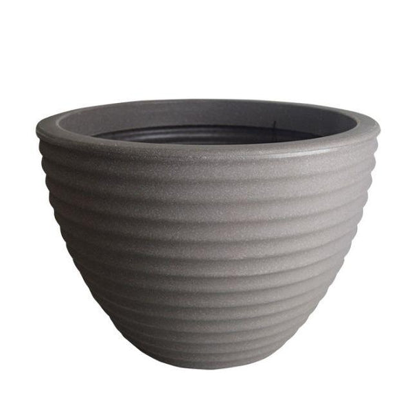 Stewarts Low Honey Pot Planter | Alpine Grey | 49cm | DeWaldens Garden Centre