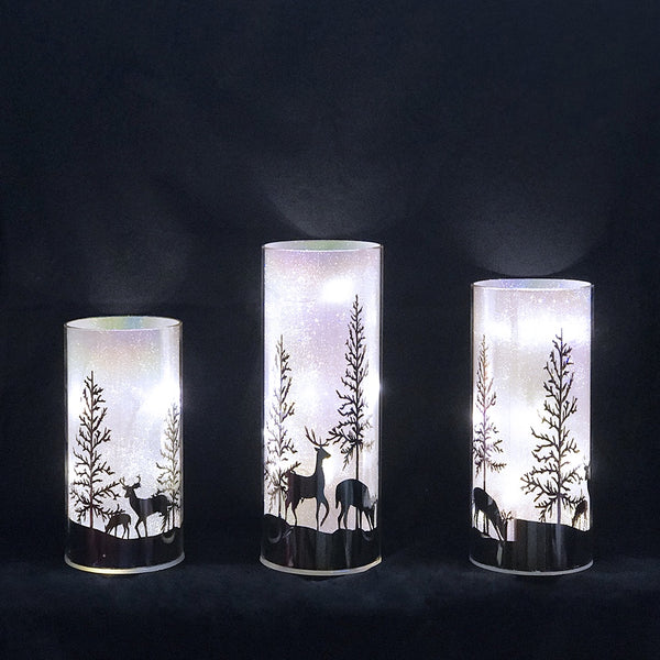 Luxa Sparkler Deer Park with Timer - DeWaldens Garden Centre