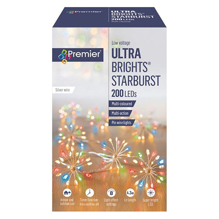 Premier Micro Brights Starburst Lights - 200 LEDs | DeWaldens | Xmas ...