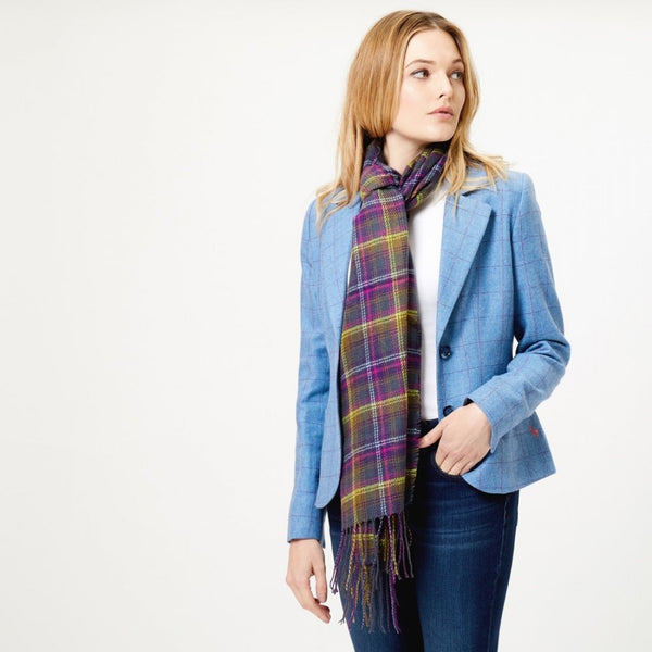 Ness Wilfred Scarf | Old Town Classic Check | DeWaldens Garden Centre