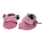 Moulin Roty Baby Slippers | Pink Fur | DeWaldens Garden Centre
