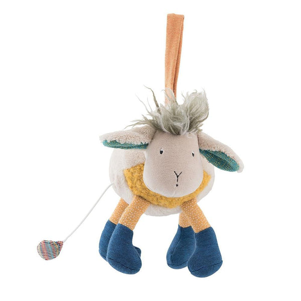 Moulin Roty Musical Soft Toy | Sheep | DeWaldens Garden Centre