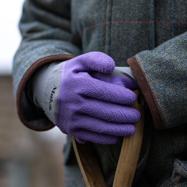 Mulch Coarse Textured Latex Gloves - Get A Grip! - DeWaldens Garden Centre