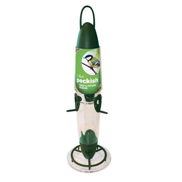 Peckish 6 Port Seed & Nyjer Feeder - DeWaldens Garden Centre