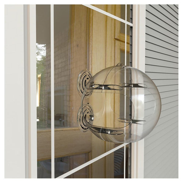 Peckish Globe Window Feeder | empty | DeWaldens Garden Centre