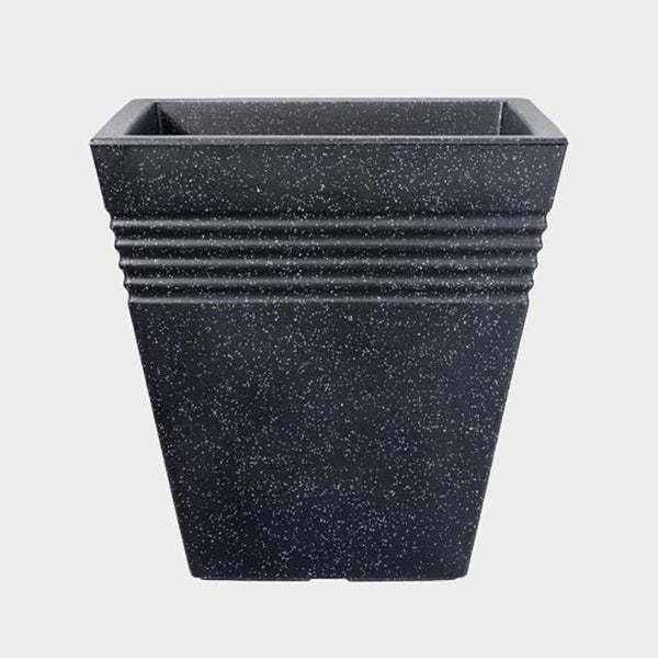 Stewarts Piazza Square Planter | Granite | 40cm | DeWaldens Garden Centre