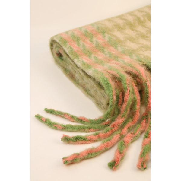 Powder Ishbel Knitted Cosy Scarf - Stone / Vanilla - DeWaldens Garden Centre