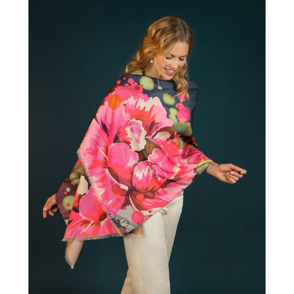 Powder Luxury Printed Scarf - DeWaldens Garden Centre