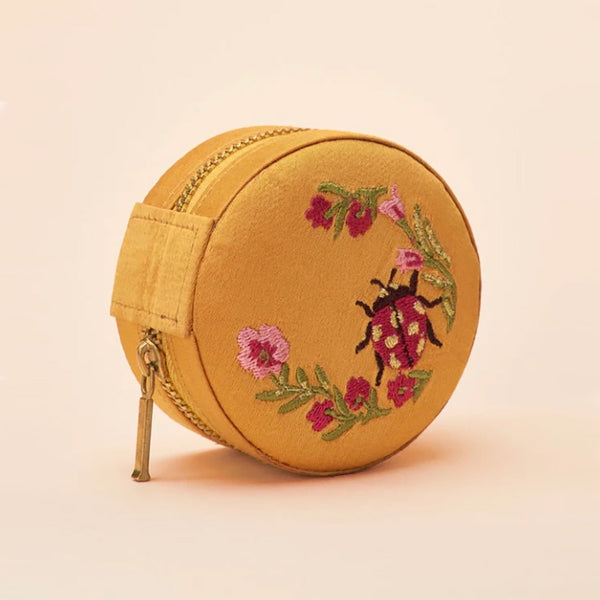 Powder Mini Round Jewellery Box - Ladybird - DeWaldens Garden Centre