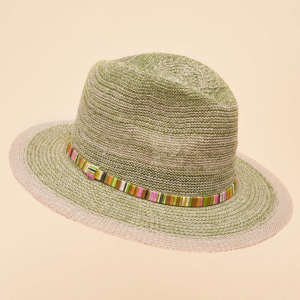 Powder Natalie Hat - Fern with Shimmer Band - DeWaldens Garden Centre